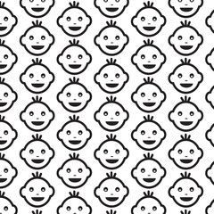 Pattern background Baby Face Emotion Icon