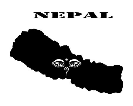 Symbol of  Nepal and map
