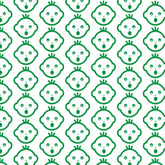 Pattern background Baby Face Emotion Icon
