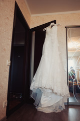 Beautiful bride wedding dresses separately