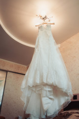 Beautiful bride wedding dresses separately