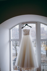 Beautiful bride wedding dresses separately
