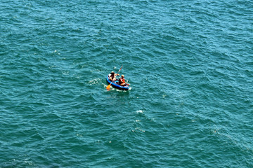 Fototapeta na wymiar Kayak en el mediterráneo
