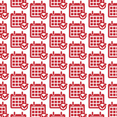 Obraz premium Pattern background Calendar Icon