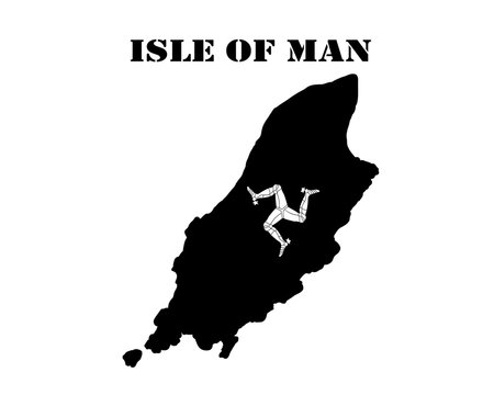 Symbol of Isle of Man and map
