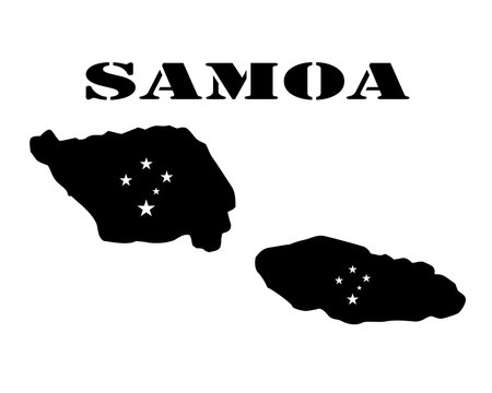 Symbol of Isle of Samoa and map