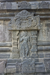 Bass relief, Prambanan Temple, Location in yogyakarta, indonesia