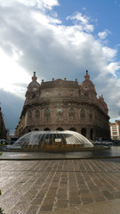 Fototapeta premium Piazza De Ferrari, Genoa, Italy