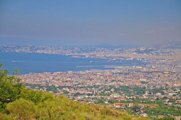 Panorama of Naples, opening from the observation deck