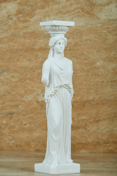 Statue of Caryatid, Parthenon of Acropolis in Athens.