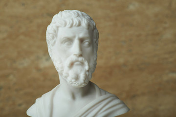 Obraz premium Statue of Sophocles,ancient greek poet.