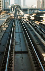 Fototapeta premium Metro in Dubai United Arab Emirates