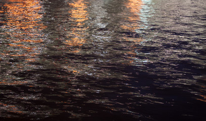 night river, dark water. background, texture.