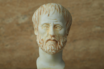 Statue of ancient Greek philosopher Aristotle.