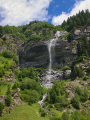Schleierwasserfall im Mallnitzer Seebachtal / Kärnten / Österreich