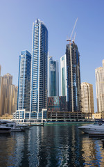 Fototapeta na wymiar Yacht Club in Dubai Marina