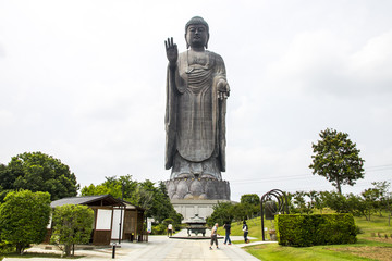 Fototapeta premium The Great Buddha of Ushiku, Japan. One of the tallest statues in the world