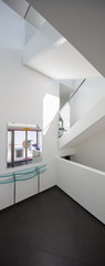 White room in modern villa