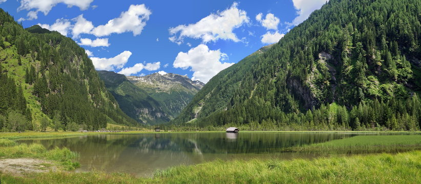 Panorama Stappitzer See im Seebachtal bei Mallnitz / K&auml;rnten / &Ouml;sterreich