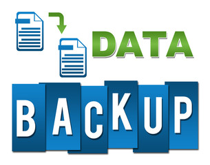 Data Backup Professional Green Blue With Symbol 