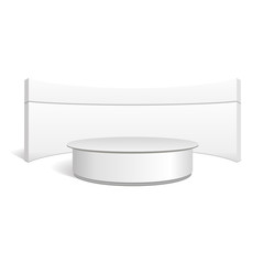 Empty retail stand. Illustration isolated on white background
