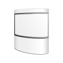 Empty retail stand. Illustration isolated on white background.