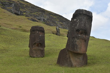 Rano Raraku on Easter Island (Rapa Nui)