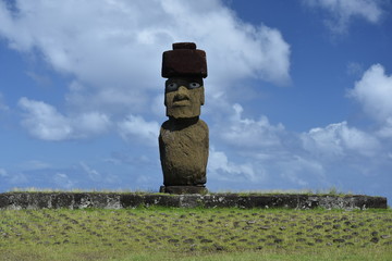 Moai statues on Easter Island (Rapa Nui)