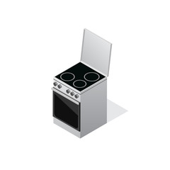 Isometric stove vector icon