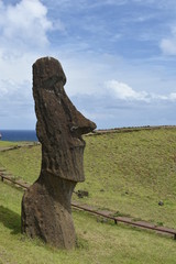 Rano Raraku on Easter Island (Rapa Nui)