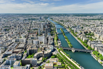 Aerial View of Paris, France