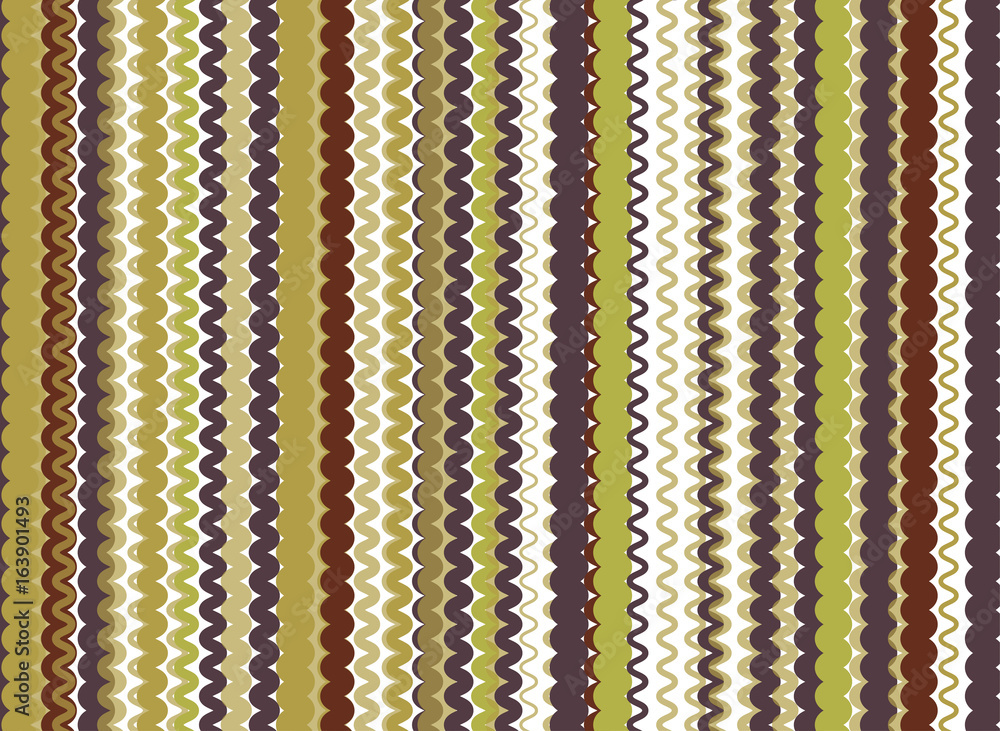 Fototapete abstract vector background. color composition of overlapping wavy graphic elements.