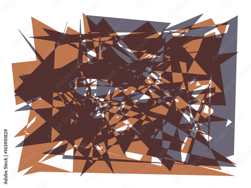 Fototapete abstract vector background. color composition of overlapping geometric elements.