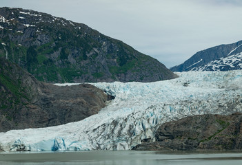 Mendenhall Glacier at Juneau, Alaska