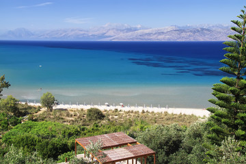 Kalamaki Beach in Corfu
