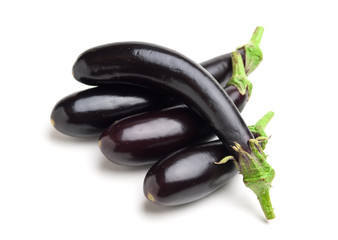 aubergines isolated