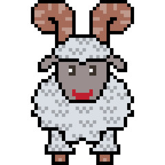 Fototapeta premium vector pixel art sheep