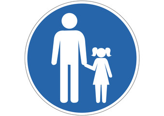 Schild Kinder nur in Begleitung Erwachsener