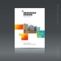 Naklejka premium Simple style brochure. Flyer promotion. 