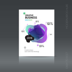 Simple style brochure. Flyer promotion. 