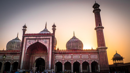 Jama Masjid Mosque in Old Delhi India
