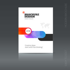 Simple style brochure. Flyer promotion. 