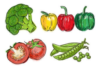 Types of fresh vegetables