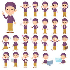 Arab man purple style