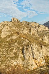 Autumn landscape of Nisevacka gorge in east Serbia