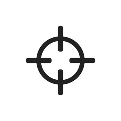 Target aim flat vector icon. Darts game symbol logo illustration. Success pictogram concept.