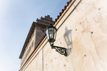 Fototapeta na wymiar Street lamp in Prague