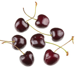 Cherry, bright, red, burgundy, ripe, sweet, tasty, fresh