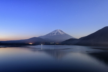 View of Mt. Fuji , Japan.Mt. Fuji is commonly called as Fuji-san, Fujisan, Fuji mountain. Fuji mountain is one of the well known symbol of Japan.