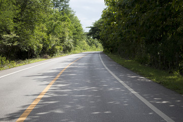 Road in the country of Thailand
